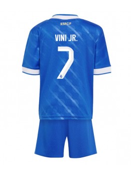 Billige Real Madrid Vinicius Junior #7 Tredjedraktsett Barn 2025-26 Kortermet (+ Korte bukser)